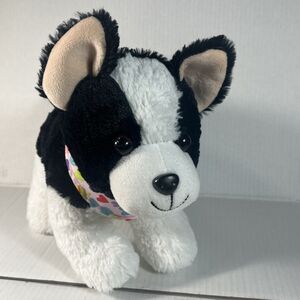 Walmart Black White Boston Terrier Dog 14 Inch Plush Stuffed Animal Toy 2021
